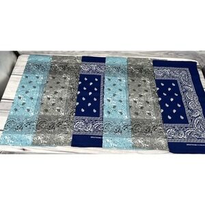 LOT OF 6 VINTAGE 100% COTTON BANDANAS / HANKERCHIEFS-MULTI COLOR-BRAND NEW  *5‎